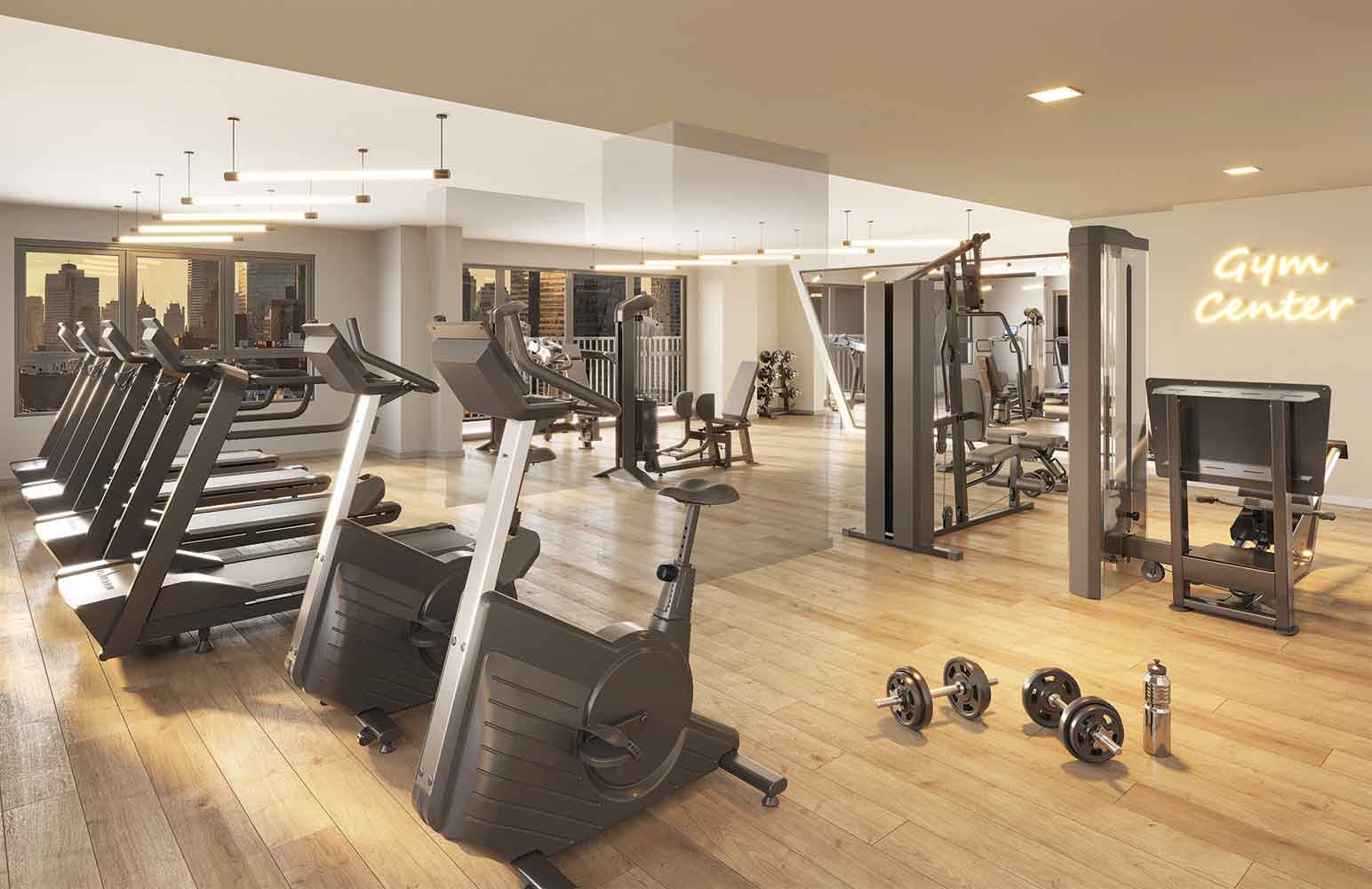Espaço fitness do condomínio